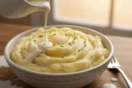 Как приготовить воздушное картофельное пюре с молоком и сливками