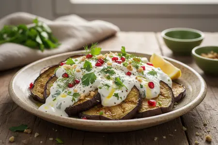 Баклажаны по‑домашнему: с йогуртом и чесночным ароматом