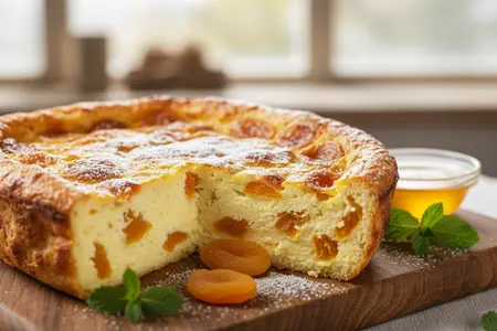 Запеканка с курагой: нежная творожная классика в духовке
