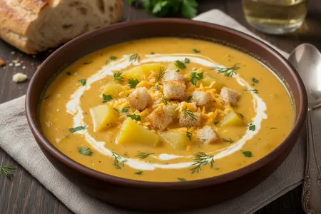 Сырный суп с картофелем и сливками: нежный, сытный и всегда удачный