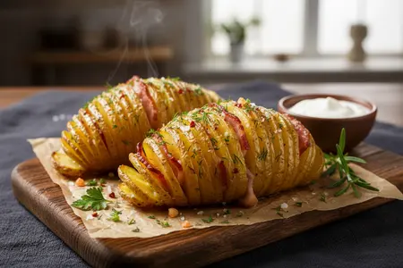 Картошка-гармошка: хрустящая корочка, нежная серединка и эффектная подача