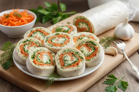Лаваш с корейской морковью: 10 лучших рецептов рулетов и начинок