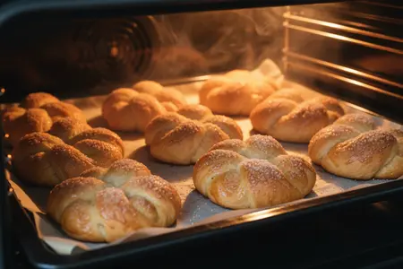 Плюшки с сахаром из дрожжевого теста в духовке: пышные, румяные, как в детстве