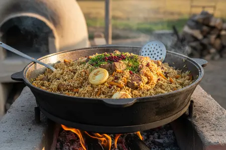 Плов в казане: как приготовить рассыпчатый плов с ароматным зирваком
