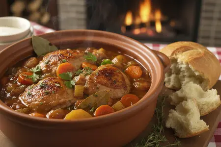 Тушеная курица: сытный зимний рецепт