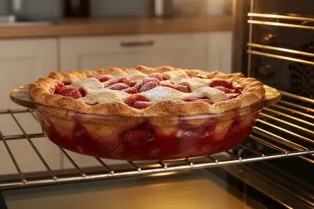 Пирог с замороженной клубникой в духовке - пошаговый рецепт