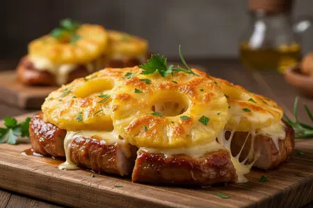 Мясо с ананасом и сыром в духовке - нежность, сочность и яркий вкус