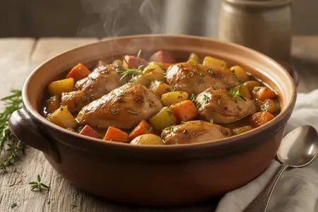 Индейка, тушеная с овощами - вкусный и полезный ужин