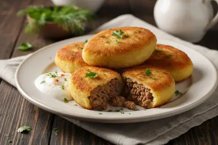 Картофельные зразы с мясом - пошаговый рецепт и секреты приготовления