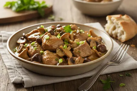 Телятина, тушенная с грибами - нежный вкус и аромат леса