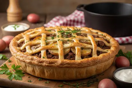 Мясной пирог с картошкой - пошаговые рецепты и полезные советы