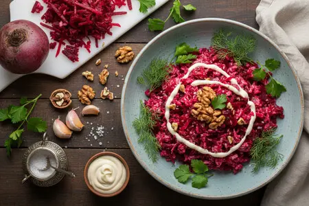 Салат из свеклы с грецким орехом: классика вкуса и пользы