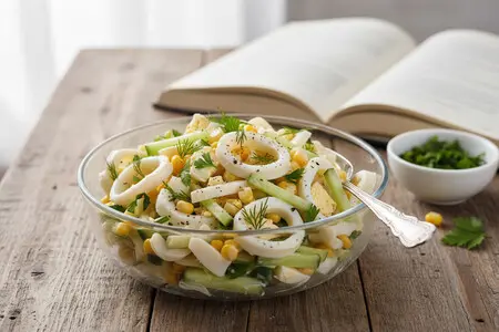 Салат с кальмарами и яйцом: нежный вкус моря на вашем столе