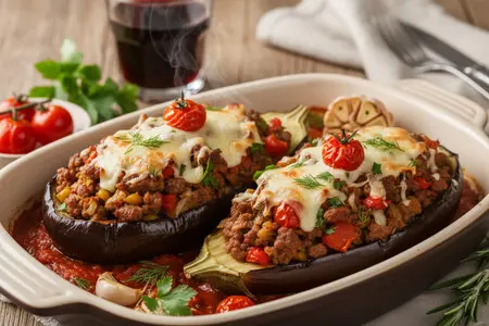 Фаршированные баклажаны с мясом - лучшие рецепты и секреты приготовления