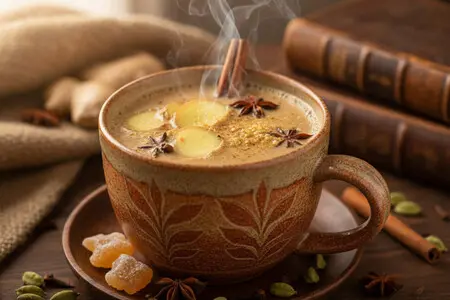 Пряный чай масала с имбирём - согревающий индийский рецепт