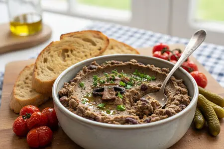 Паштет из фасоли и грибов - полезно, вкусно, сытно!
