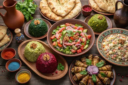 Грузинские салаты - яркие, ароматные, полезные