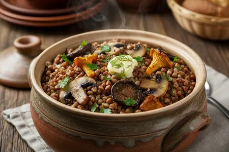 Гречка с грибами в горшочке: вкусный и сытный рецепт