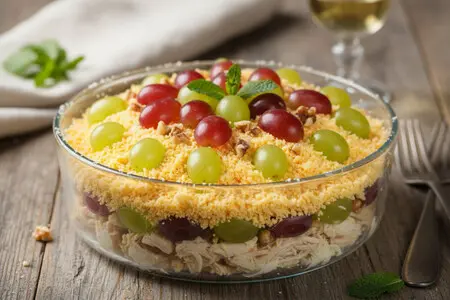 Салат Тиффани с курицей и виноградом - лучшие рецепты и советы