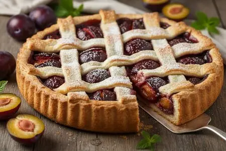 Сливовый пирог - ароматная классика для уютного чаепития