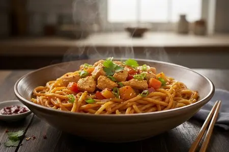 Лагман из курицы - сытное и ароматное блюдо восточной кухни