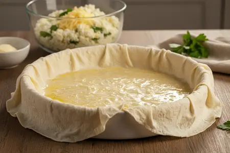 Ачма из лаваша с сыром и творогом в духовке - ленивый рецепт