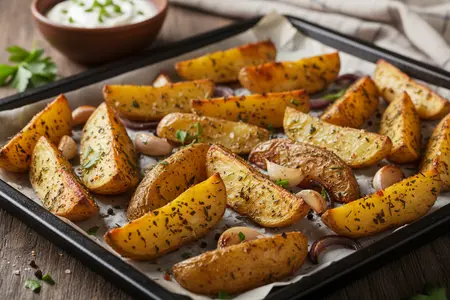 Картофельные дольки в духовке по-деревенски: как сделать хрустящую корочку и мягкую серединку