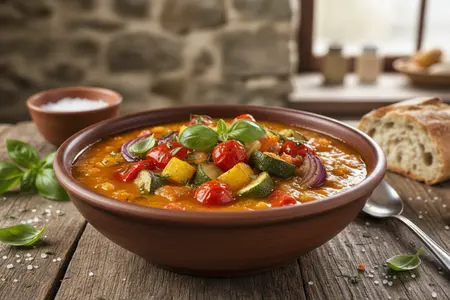 Суп с печёными овощами: ароматный, насыщенный и простой в приготовлении