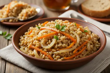 Пшеничная каша с морковью и луком: простое постное блюдо на каждый день