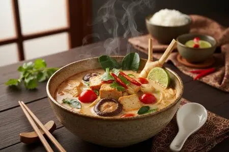 Том ям с тофу и кокосовым молоком: яркий вкус тайской кухни дома