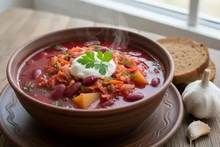 Борщ с консервированной фасолью - вкусно, быстро и сытно!