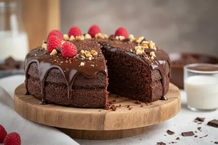 Постный шоколадный пирог - невероятно вкусно без яиц и молока!