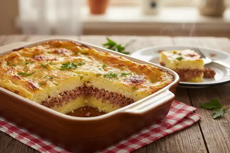 Блюдо из меню садика: картофельная запеканка с фаршем - рецепт с нотками ностальгии