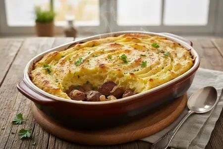 Запеканка из картофеля с куриной печенью - классика домашней кухни