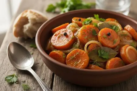 Тушёная морковь с луком - простой и вкусный рецепт