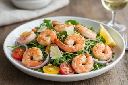Салат из рукколы с креветками: лучшие рецепты, секреты и советы