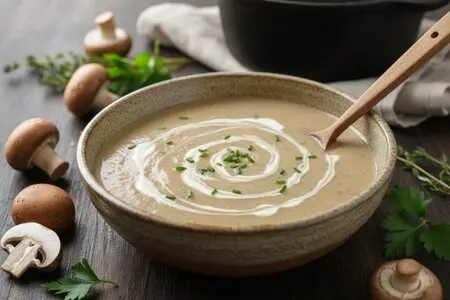 Грибной суп со сливками - нежный сливочный вкус