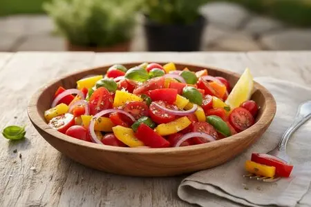 Салат из перца и помидоров: свежесть и вкус весны