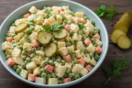 Вкусный салат с маринованными огурцами: лучшие рецепты и советы