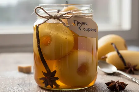 Консервированные груши в сиропе: рецепт для долгого хранения
