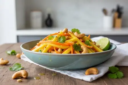 Салат из манго, моркови и кешью - экзотика на вашем столе