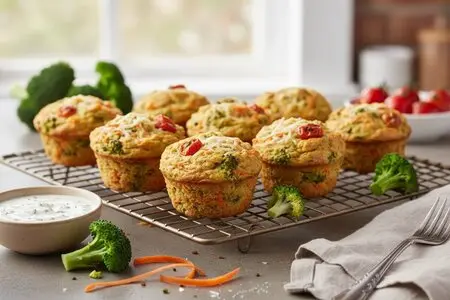 Овощные маффины из брокколи и моркови - постная альтернатива классической выпечке