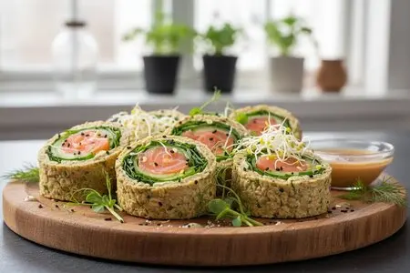 Овсяные роллы с лососем, огурцом и проростками: пошаговые рецепты и полезные советы