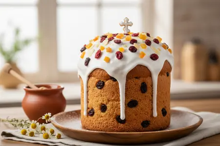 Пасхальное волшебство в каждом кусочке: медовый кулич с изюмом как символ праздника