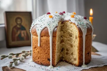 Творожный кулич на Пасху: рецепт мягкого кулича с кексовой текстурой
