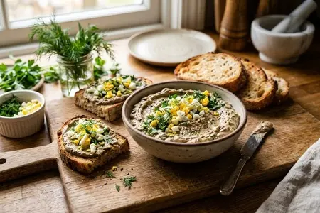 Паштет из куриной печени с яйцом и зеленью - нежная и ароматная закуска