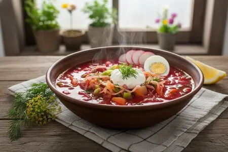 Весенний борщ с молодой капустой - вкусный суп для тёплого времени года