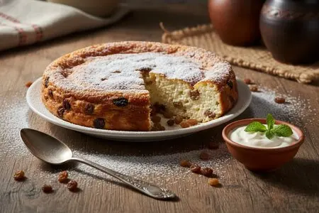 Запеканка из творога с изюмом - классика домашней кухни
