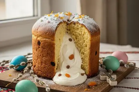 Пасхальный кулич с творожной начинкой: нежность и изысканность вкуса