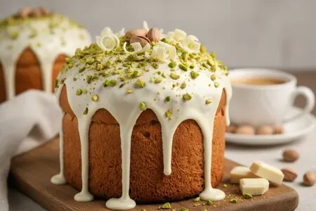 Кулич с белым шоколадом и фисташками - нежность и изысканность вкуса